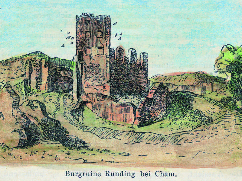 1893, kolorierte Zeichnung von Johann Brunner. Quelle: Büro-Archiv Wild