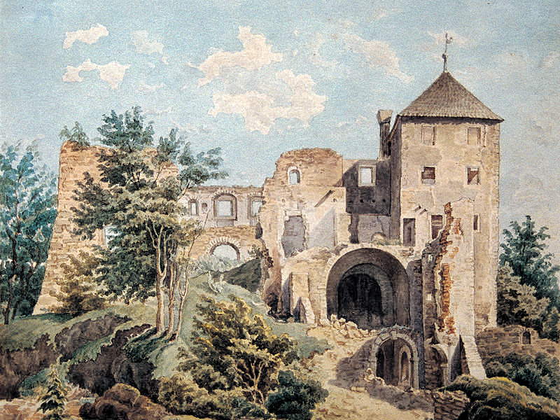 1869, Aquarell von Canson, Privatbesitz.