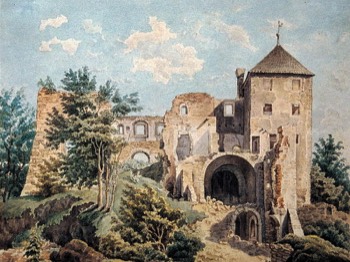 1869, Aquarell von Canson, Privatbesitz.